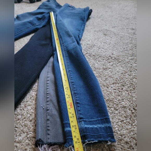 SPANX Distressed Raw Hem Skinny Jeans Jeggings Size Small - Picture 10 of 10